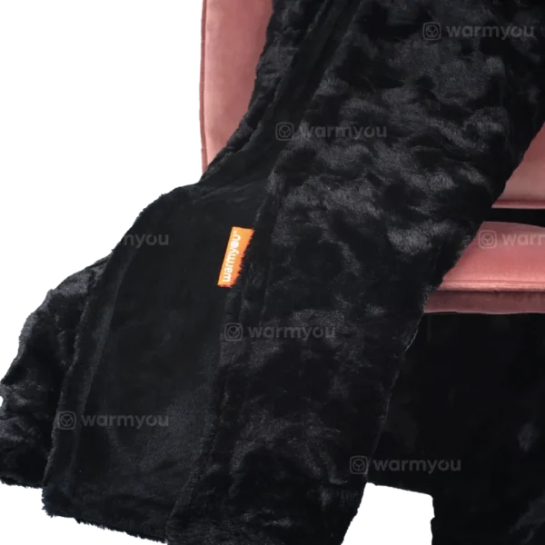Electric heated blanket fleece 180x130cm – 10 heat settings – Warmyou Luxum XL - Black - Image 7