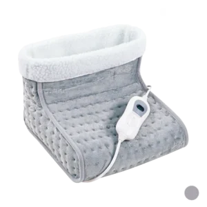 Elektrische voetenwarmer fleece - 30×30×23 cm – 3 warmtestanden – Warmyou Lofum - Grijs