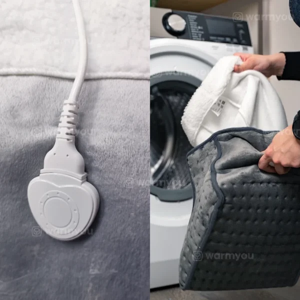 Electric foot warmer fleece – 30×30×23cm – 3 heat settings – Warmyou Lofum – Anthracite - Image 8